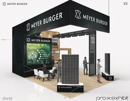 20x30 Péninsule booth design by Pro-X Exhibits
